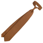 Shibumi Flower Printed Silk Tie Hand Rolled