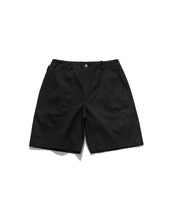 CINCH BACK CURVED SHORTS / BLACK
