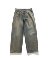 ONE PLEATS WIDE DENIM / LIGHT INDIGO