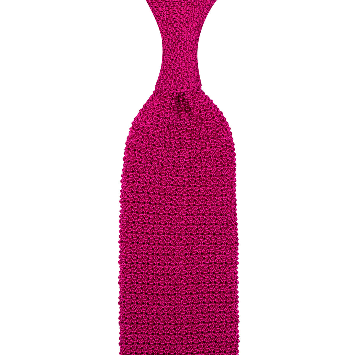 Crunchy Silk Knit Tie Fuchsia