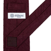 Plain Shantung Silk Tie Hand Rolled