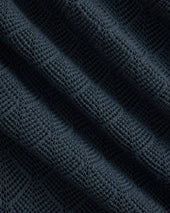 Open-Knit Resort Shirt | Midnight Navy