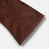 Dark Grey Cashmere Lined Hairsheep Leather Gloves