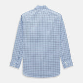 And Navy Windowpane Mayfair Shirt