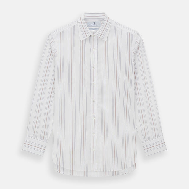 Purple and Rose Multi Stripe Mayfair Shirt