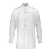 Classic Fit Plain Marcella Semi Stiff Neckband Dress Shirt In
