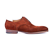 Full Brogue Derby In Tabaccho Hunting Suede