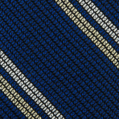 Kuska Handwoven Striped Fina Grenadine Silk Tie Light