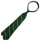 Kuska Handwoven Striped Fina Grenadine Silk Tie