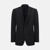 Charcoal Knitted Oxford Blazer
