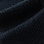 Rib Knit Cashmere Scarf
