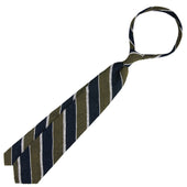 Shantung Grenadine Silk Tie Navy