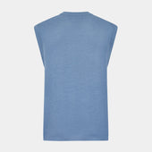 Pale Fine Merino V Neck Vest
