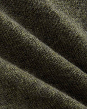 The Cashmere Crew | Heathered Army Green