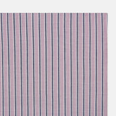 Antique Pink Ticking Stripe Hand Rolled Handkerchief