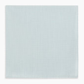 Green Shadow Grid Check Hand Rolled Handkerchief
