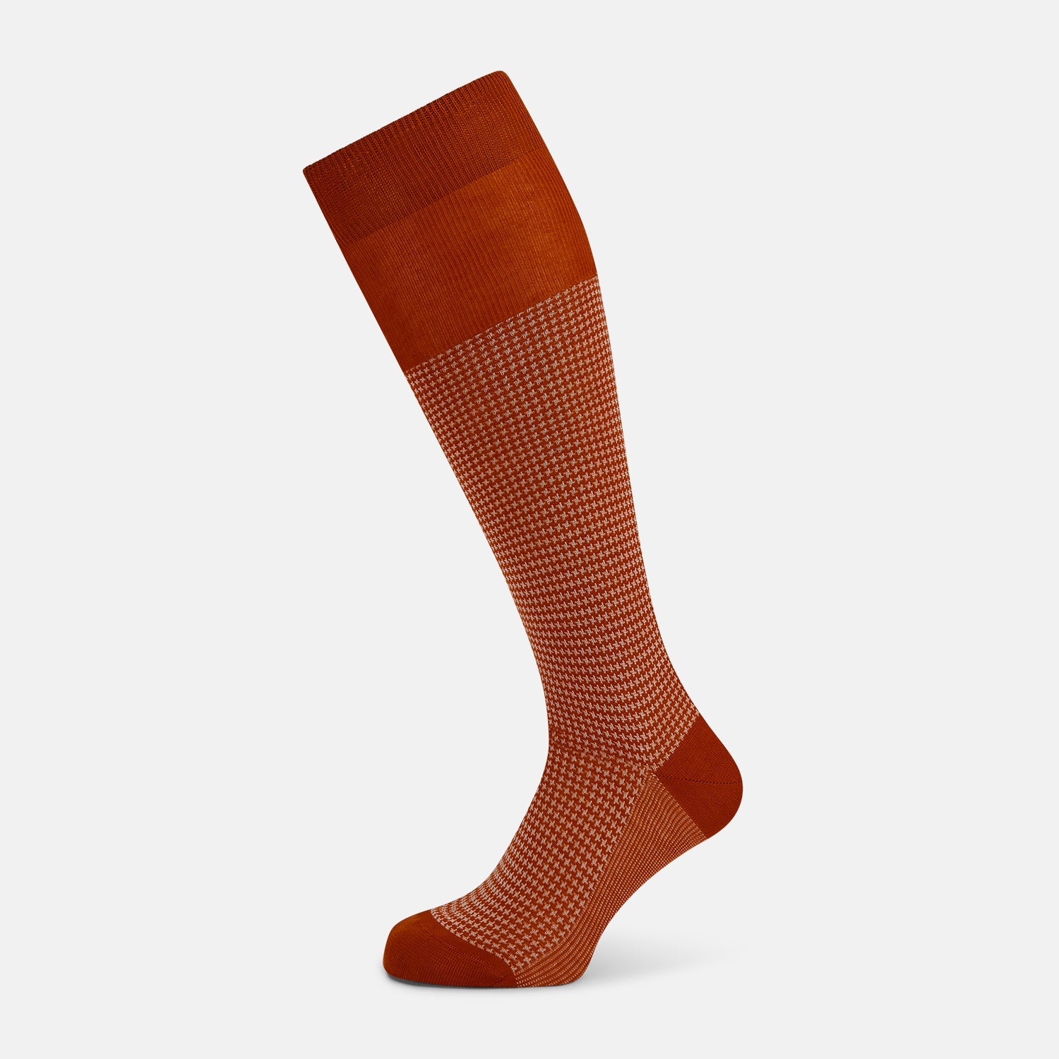 Socks Long Cotton Houndstooth