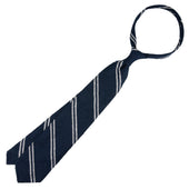 Double Bar Shantung Grenadine Tie Hand Rolled