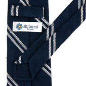 Double Bar Shantung Grenadine Tie Hand Rolled