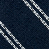 Double Bar Shantung Grenadine Tie Hand Rolled
