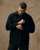 Mackinaw Wool Cruiser Jacket - Dark Navy / Solid