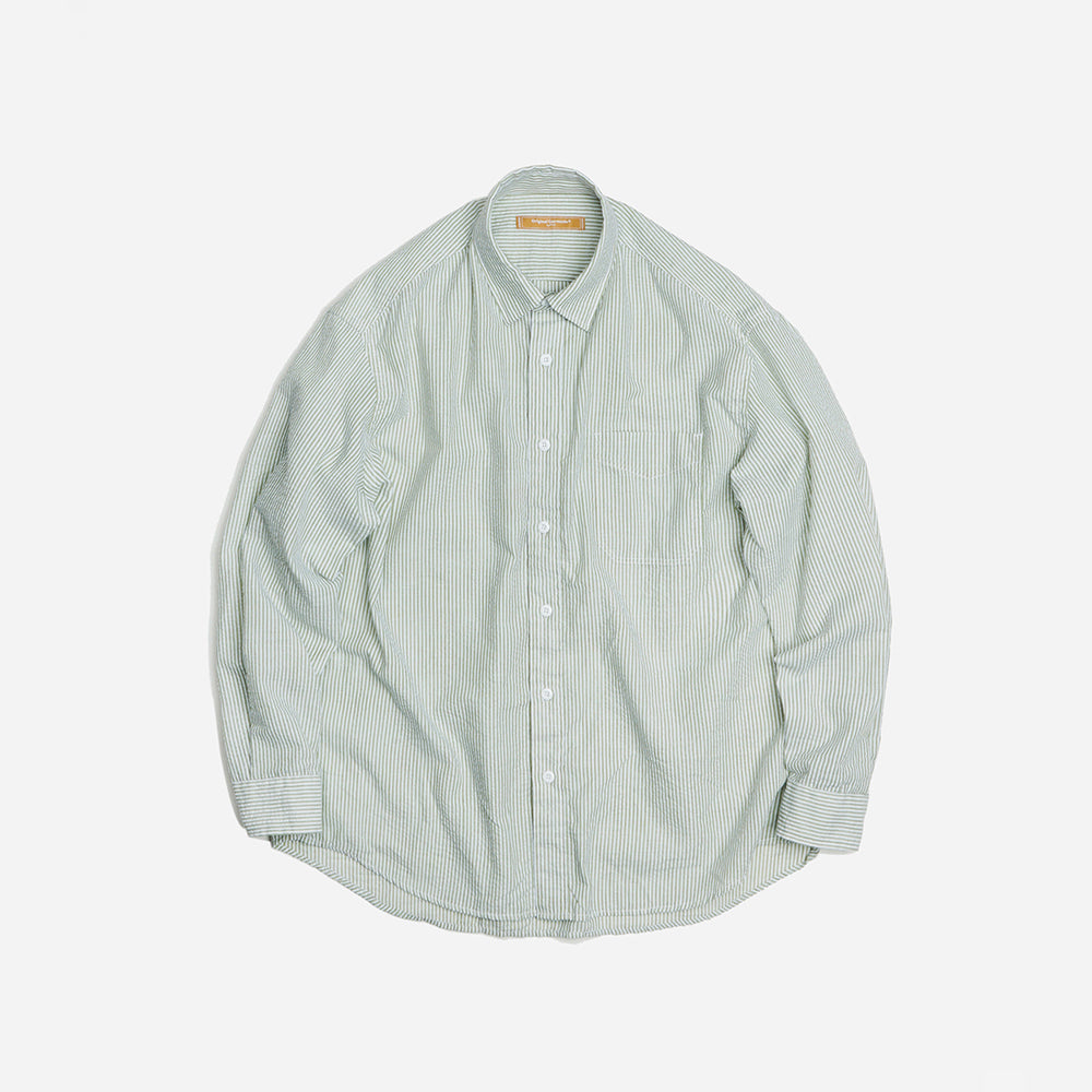 Og Stripe Seersucker Shirt Green
