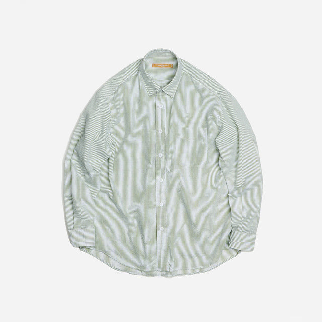 OG STRIPE SEERSUCKER SHIRT - GREEN