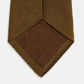 Plain Lace Jacquard Earth Tie