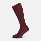 Burgundy Mid-Length Socks