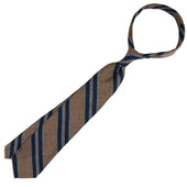 Shantung Grenadine Silk Tie Beige