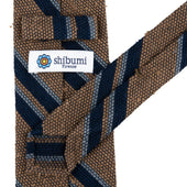 Shantung Grenadine Silk Tie Beige