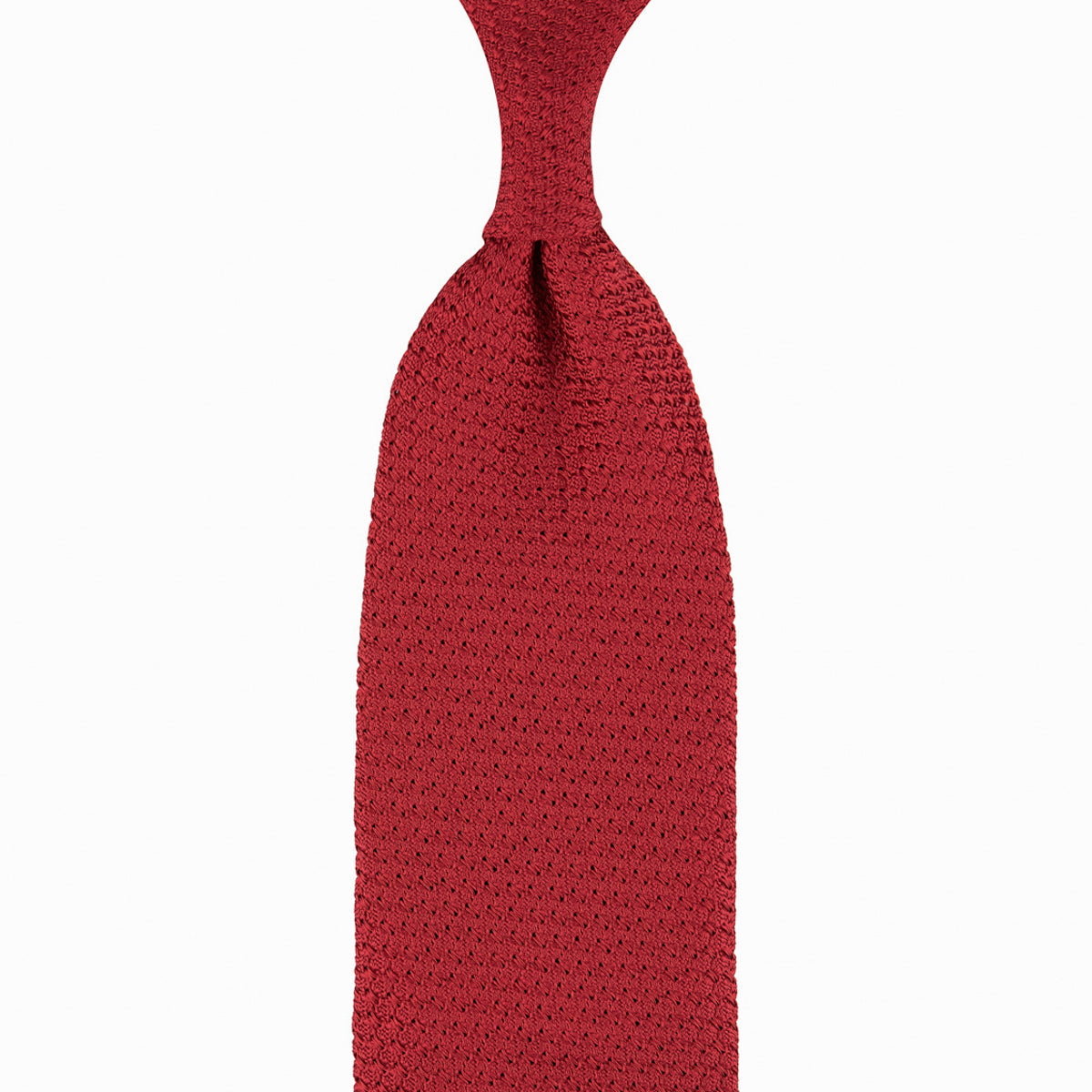 Grenadine Garza Grossa Tie Red Hand Rolled