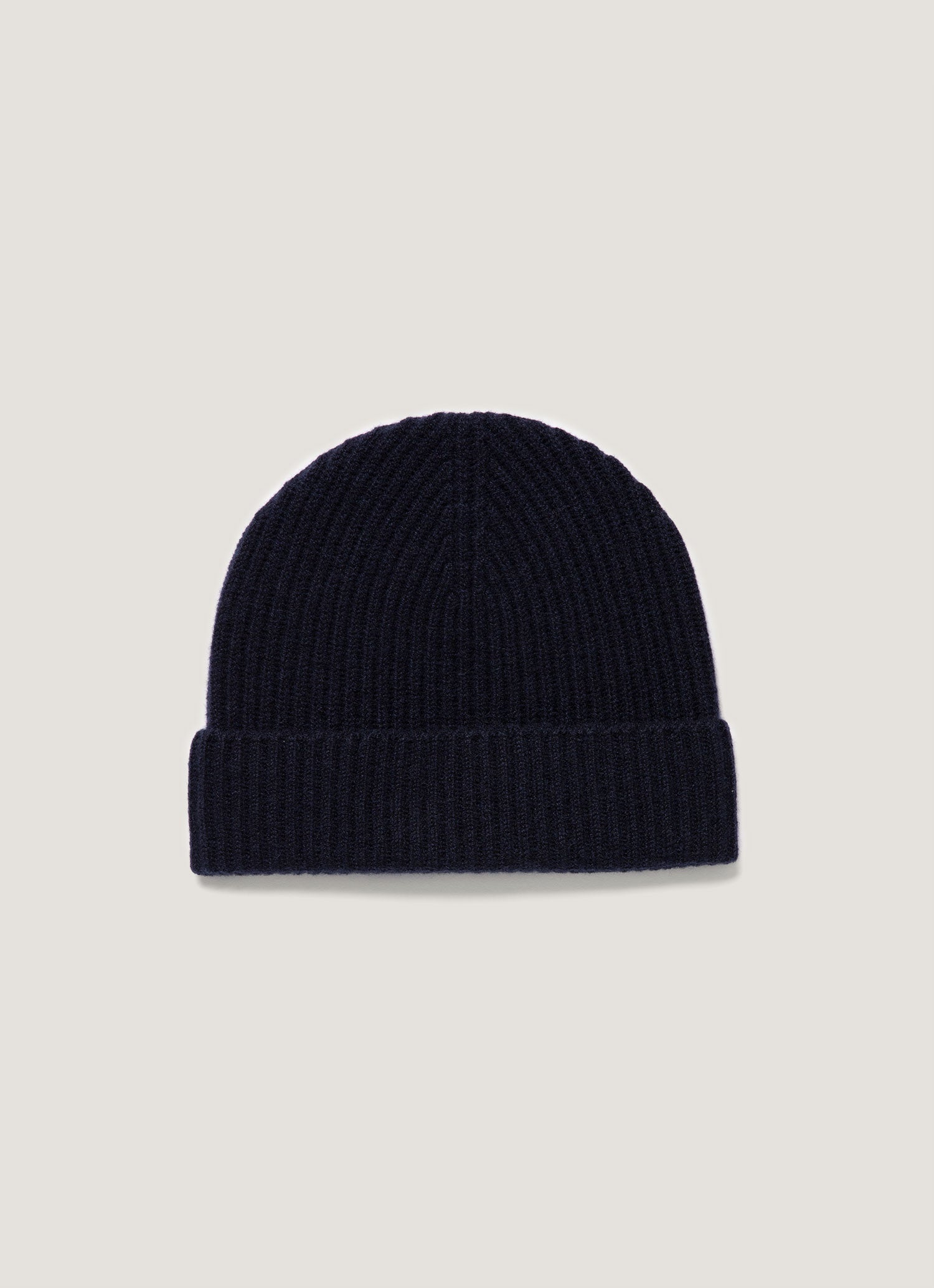 Cashmere Ribbed Hat In