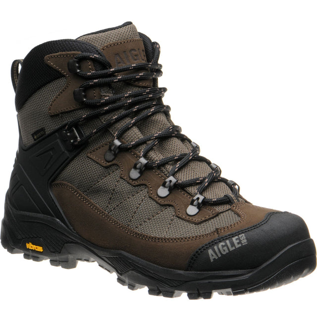 Aigle Sonricker GTX mens rubber-soled boots in taupe