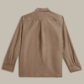 Air Mail Linen Work Jacket In Natural