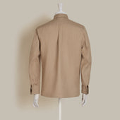 Air Mail Linen Work Jacket In Natural