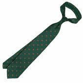 Floral Shantung Silk Tie Hand Rolled