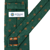 Floral Shantung Silk Tie Hand Rolled