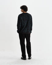 Alban And Green Floral Textured Jacquard Cardigan