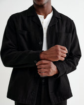 Aldred Linen Cotton Revere Overshirt