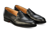 Alfred Penny Loafer - Black Calf