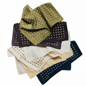Sandwashed Silk Eye Dot Pocket Square