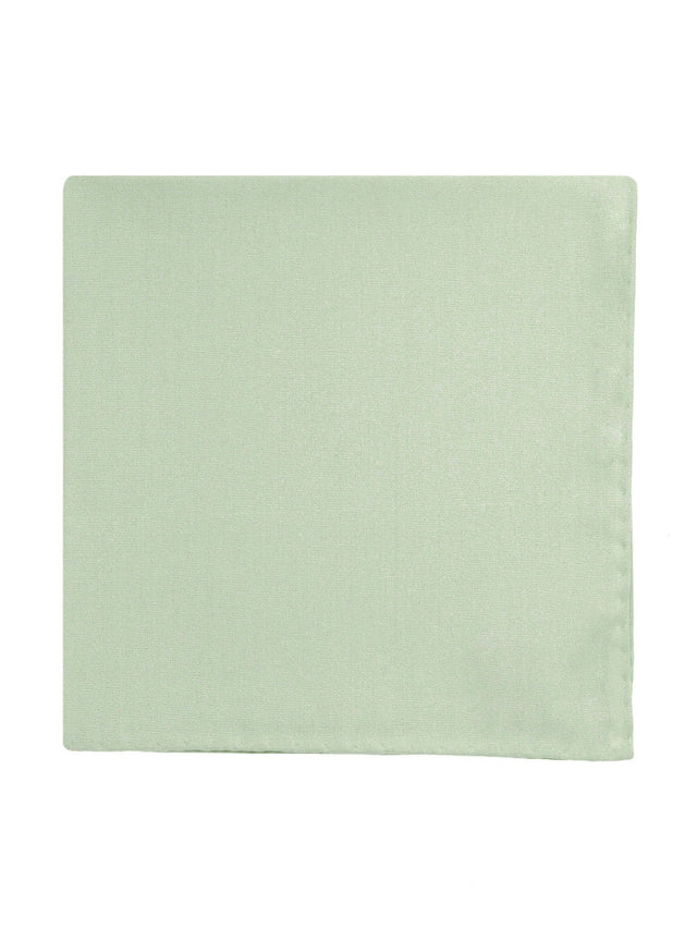 Almond green silk pocket square Amalfi