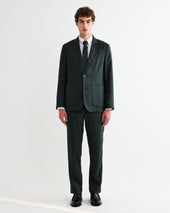 Alp Dark Green Linen Trousers