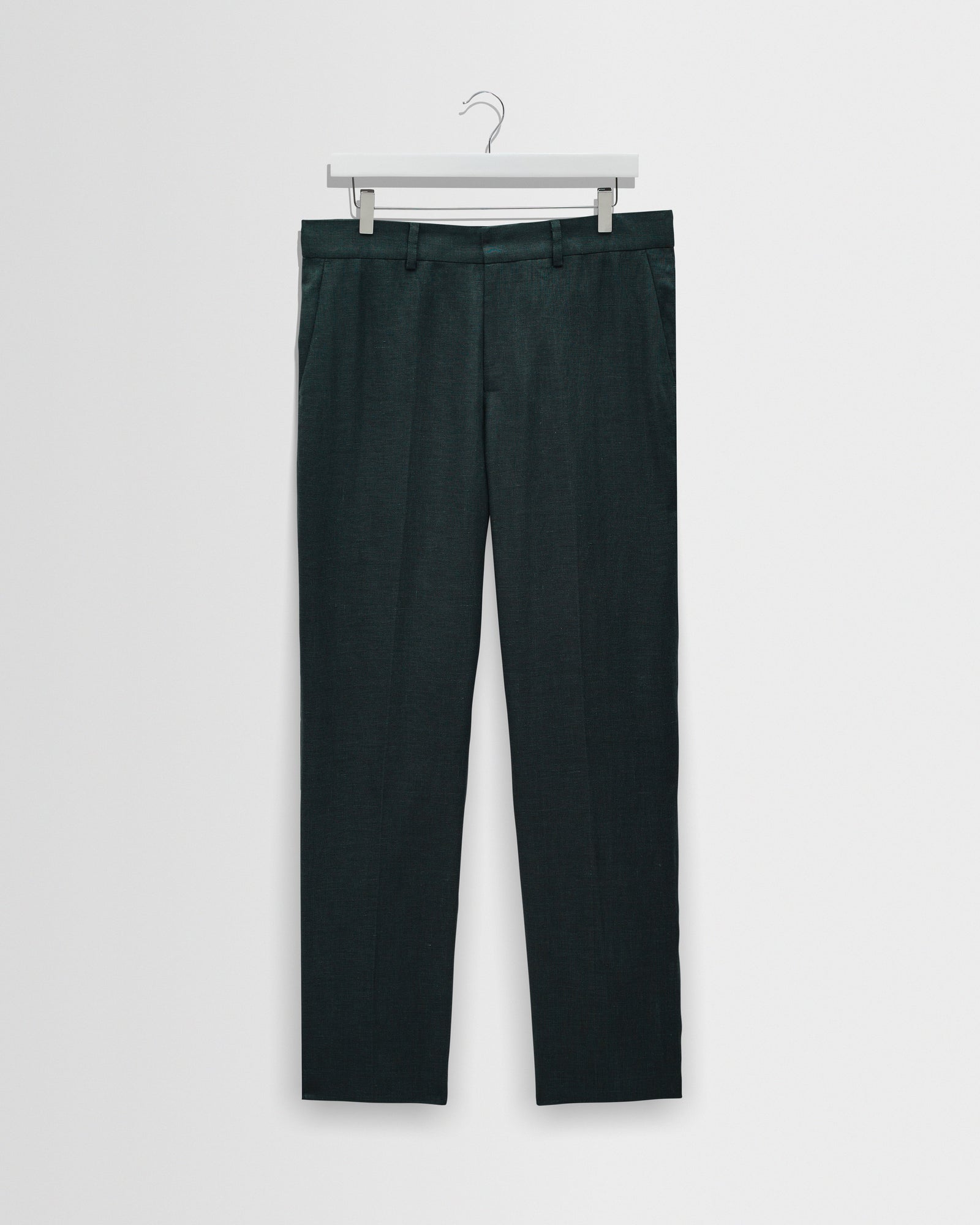 Alp Dark Green Linen Trousers