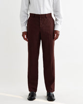 Alp Merlot Linen Trousers