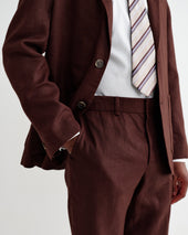 Alp Merlot Linen Trousers