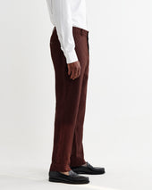 Alp Merlot Linen Trousers