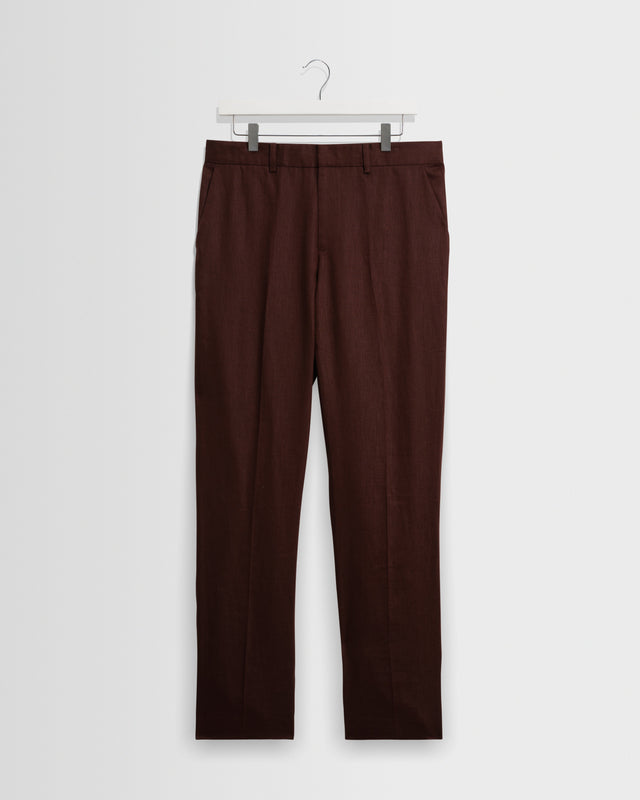 Alp - Merlot Linen Trousers