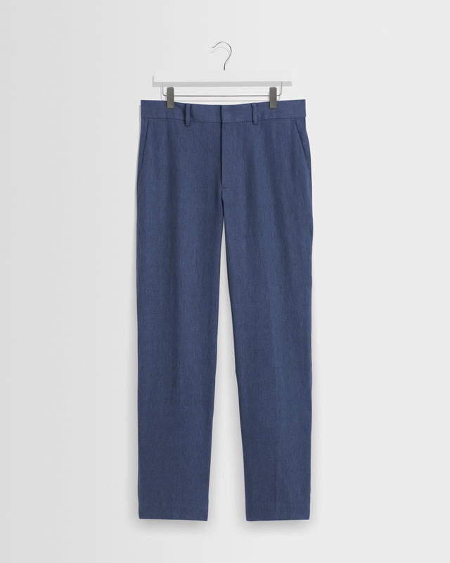 Alp - Mid Blue Linen Trousers